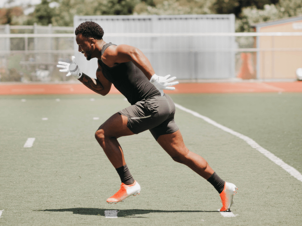 As a wide receiver, your main focus should be your speed.