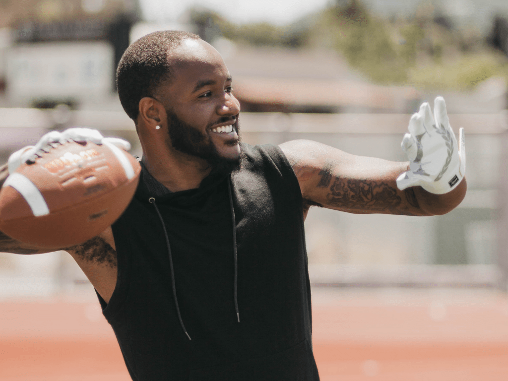 nfl running back gloves