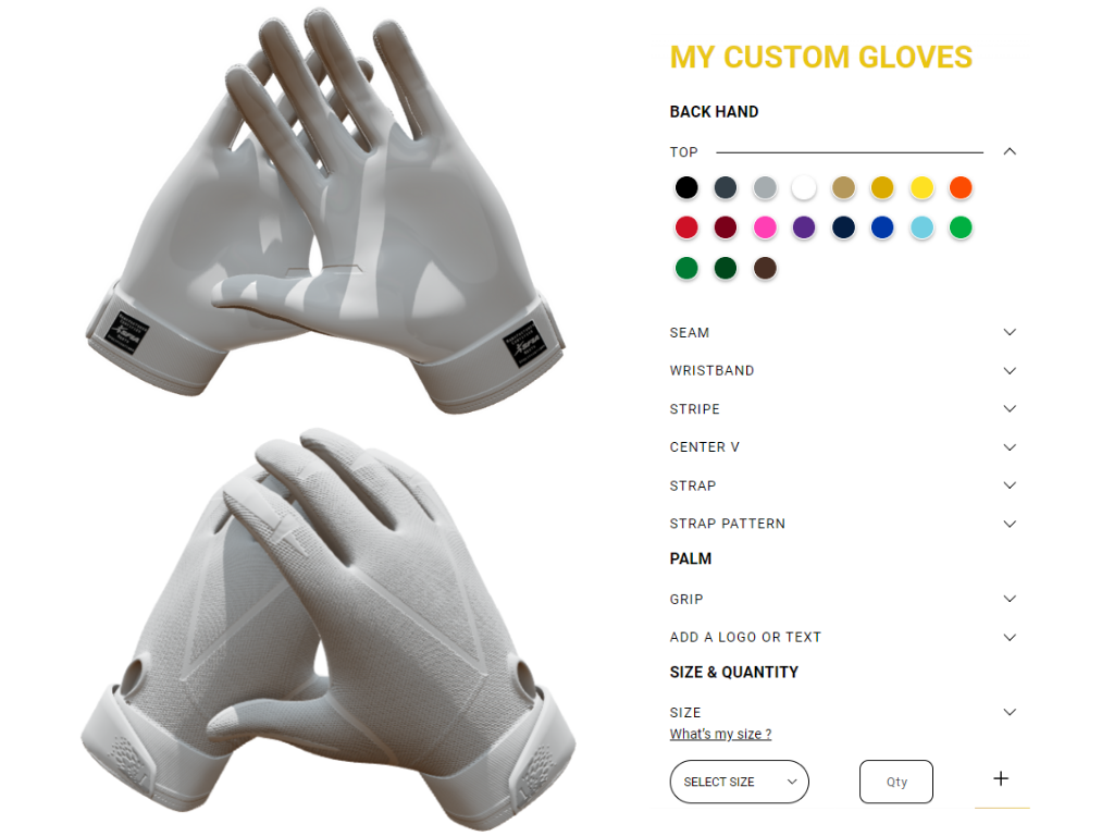 customize your football gloves