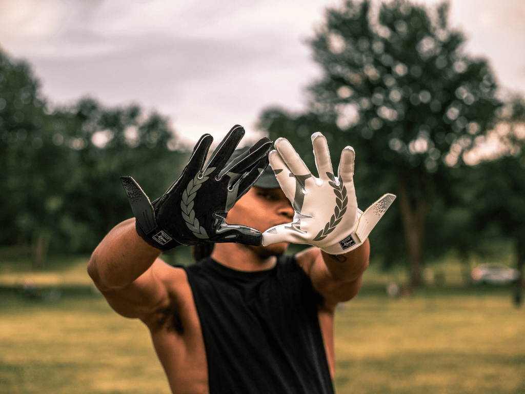 custom lineman gloves