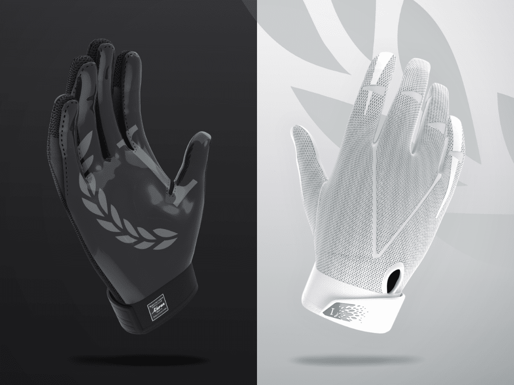 New colors of the Invictus Armis 2.0 : the all black and the all white football gloves