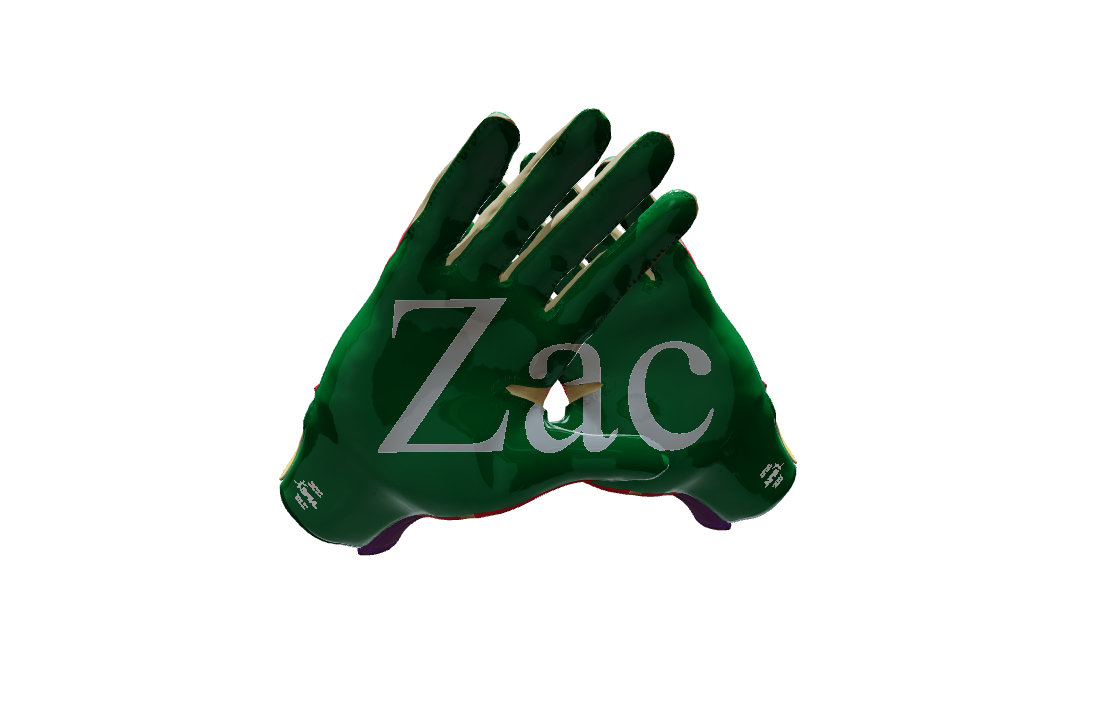 Custom Created Football Glove 229593