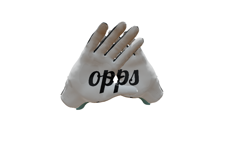 Custom Created Football Glove 885074