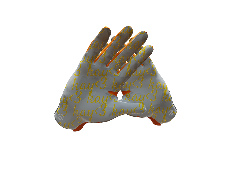 Custom Created Football Glove 445089