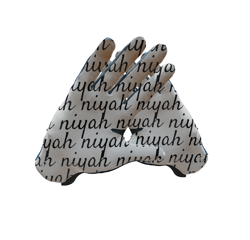 Custom Created Football Glove 158706