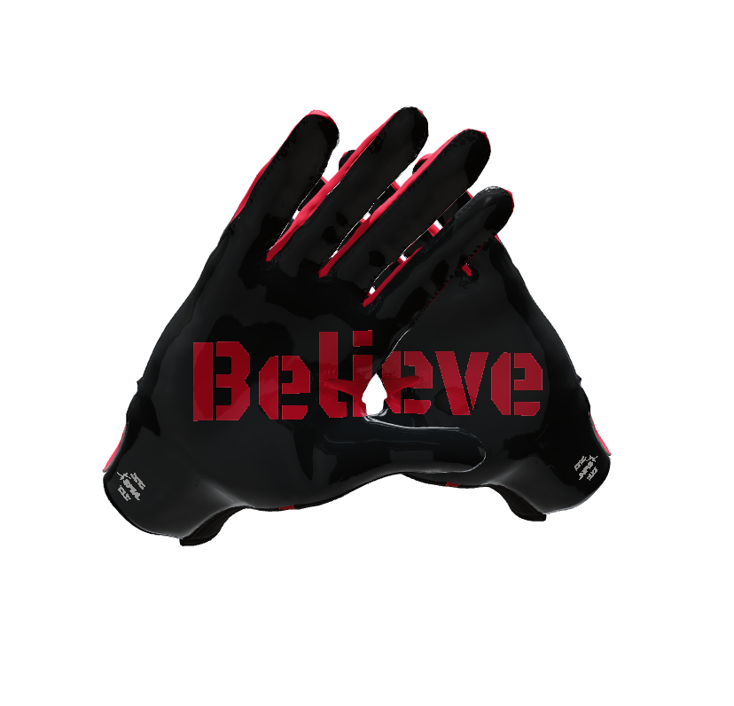 Custom Created Football Glove 998889