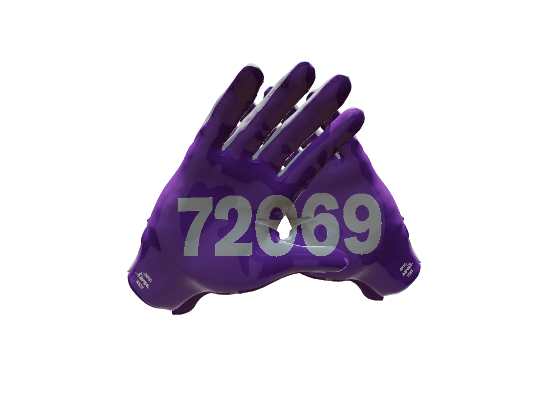 Custom Created Football Glove 255228