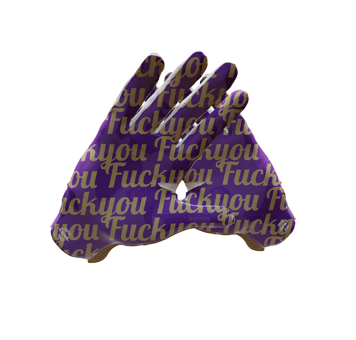 Custom Created Football Glove 504834