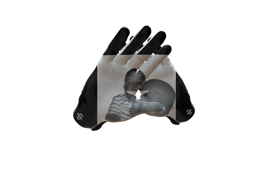 Custom Created Football Glove 130495
