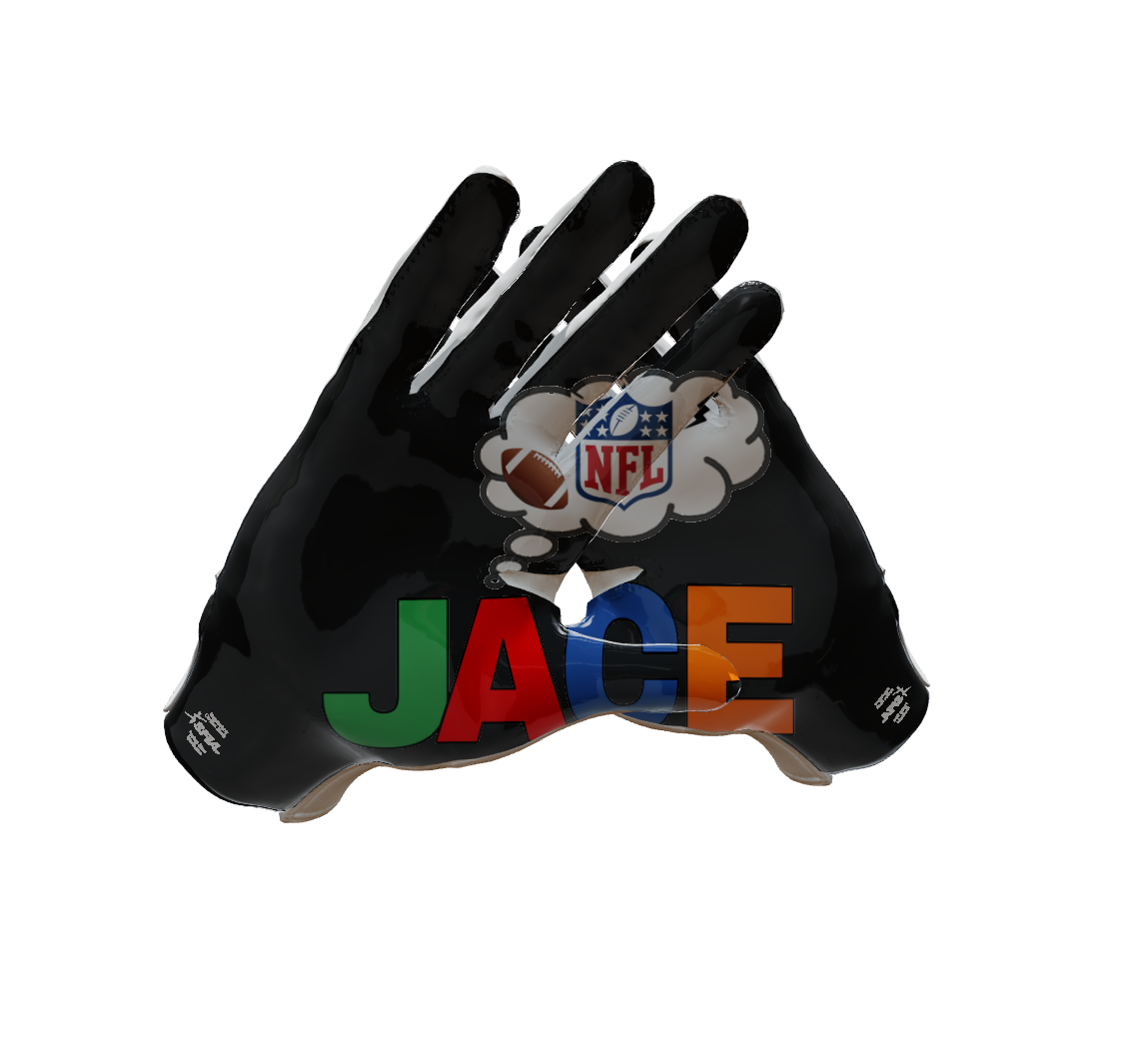 Custom Created Football Glove 487988