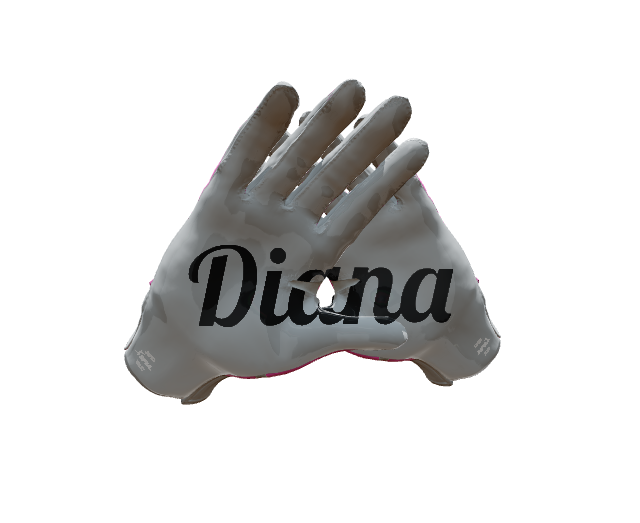 Custom Created Football Glove 155091