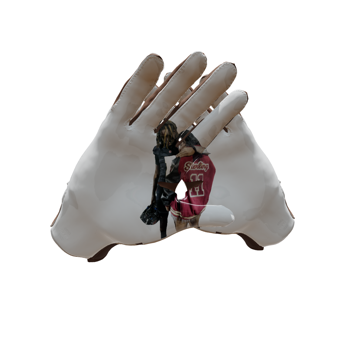 Custom Created Football Glove 521788
