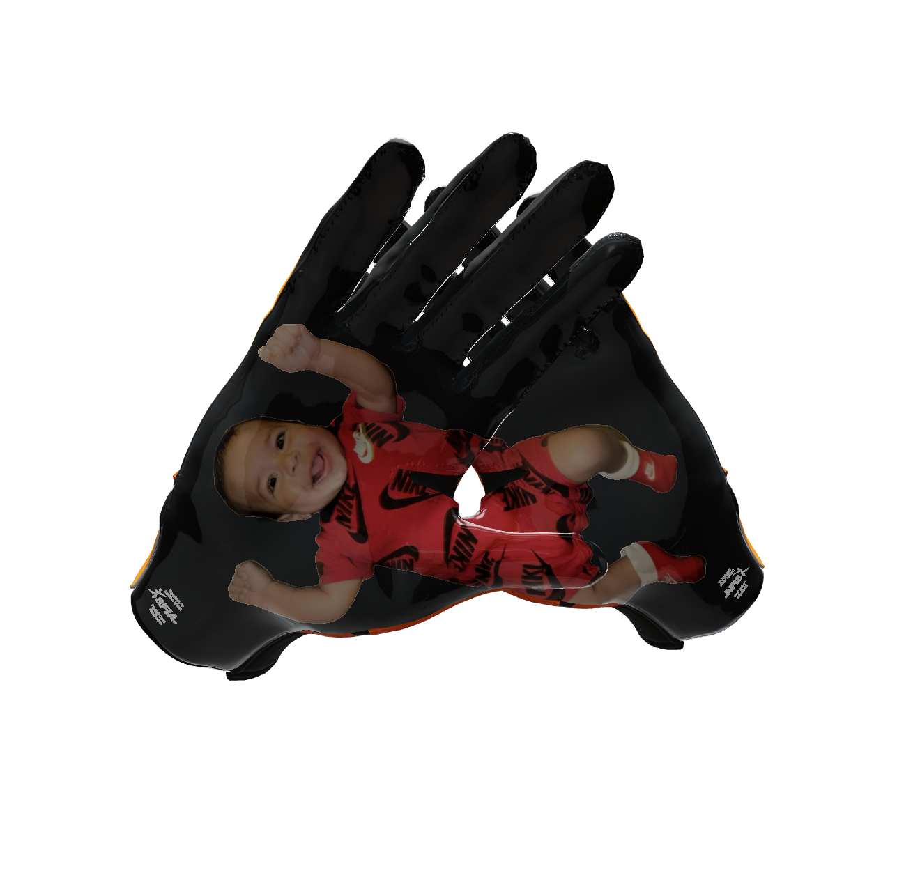 Custom Created Football Glove 135922