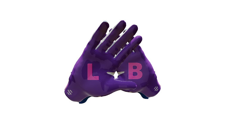 Custom Created Football Glove 293729
