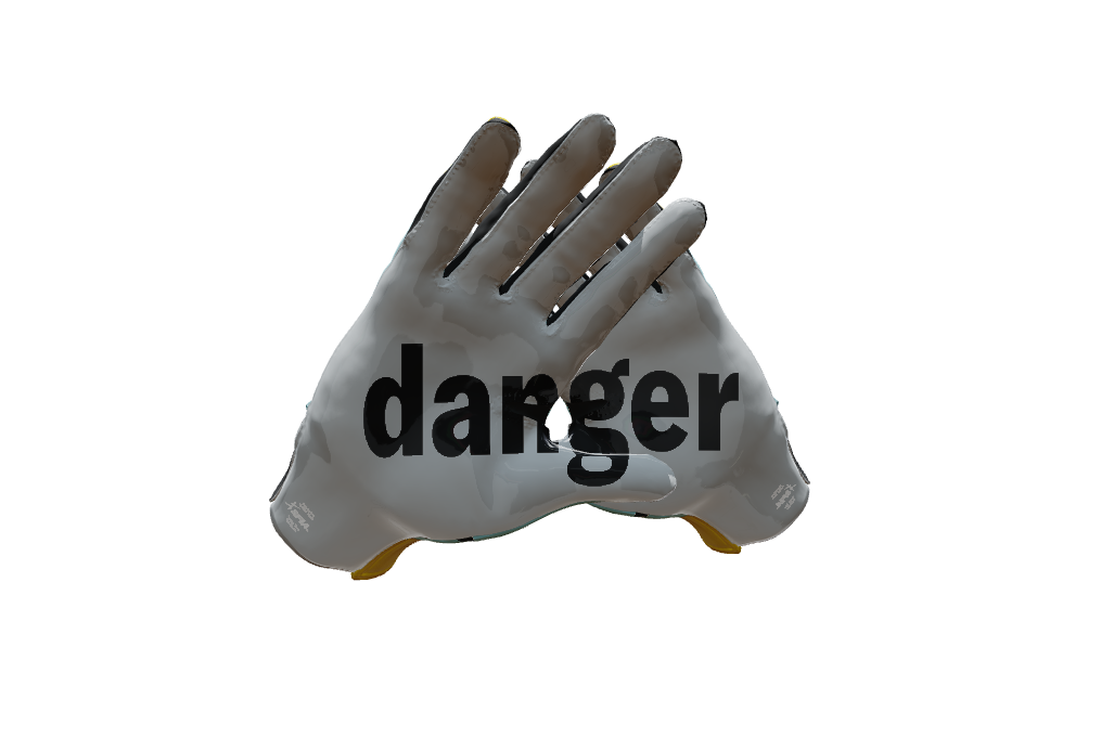 Custom Created Football Glove 707707