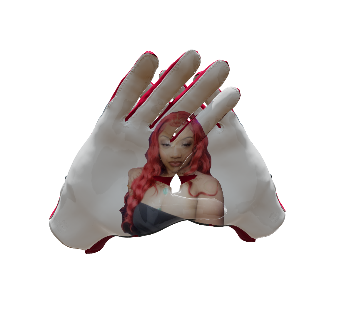 Custom Created Football Glove 397603