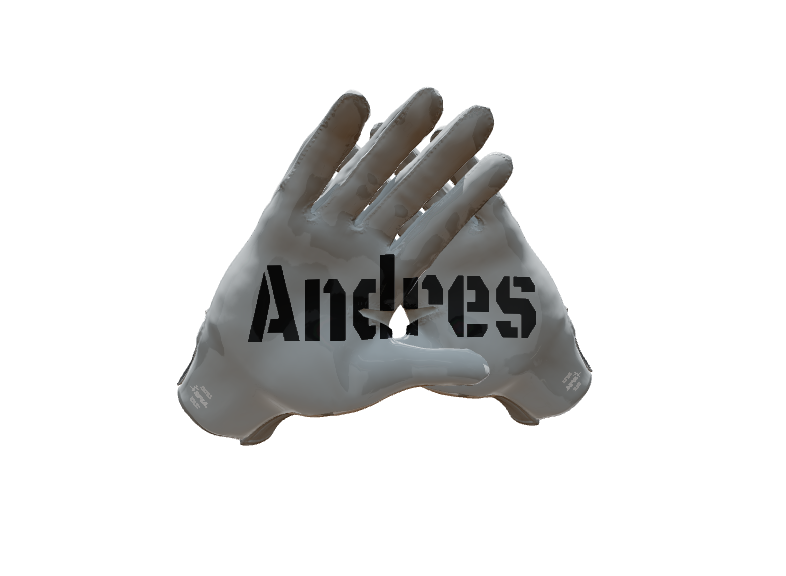 Custom Created Football Glove 672417