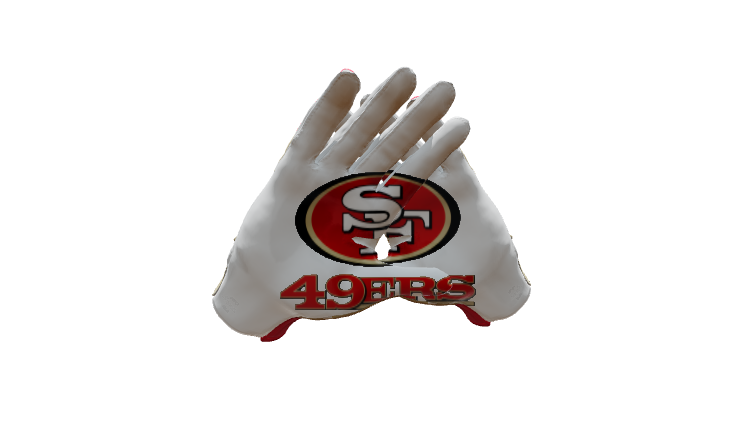 Custom Created Football Glove 646035
