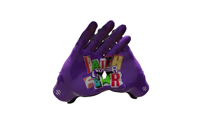 Custom Created Football Glove 352685