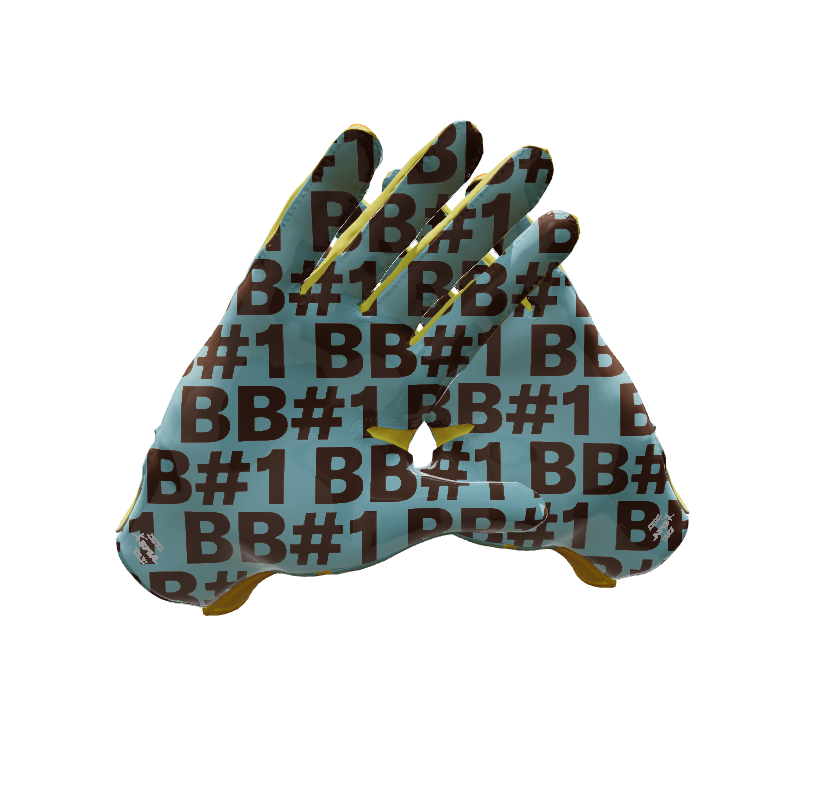 Custom Created Football Glove 815628