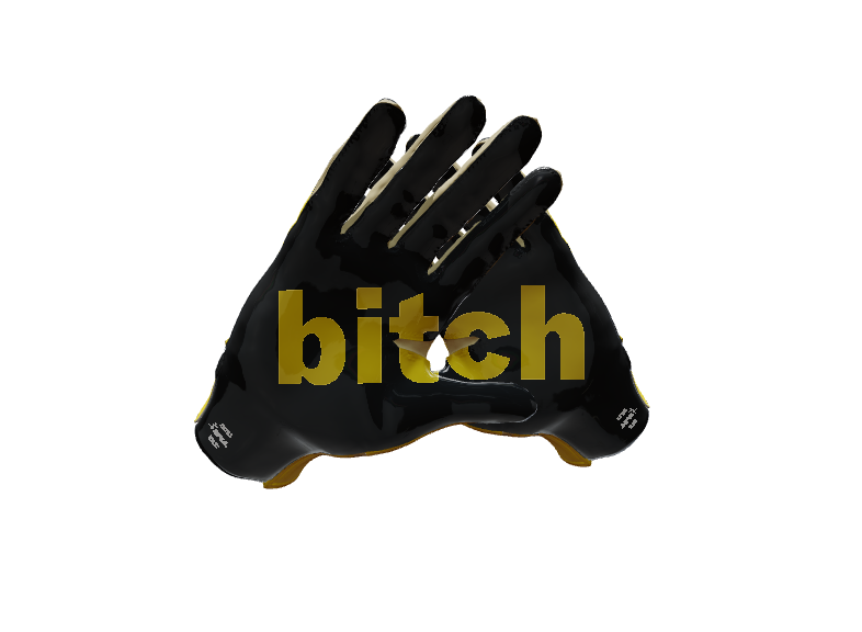 Custom Created Football Glove 866094