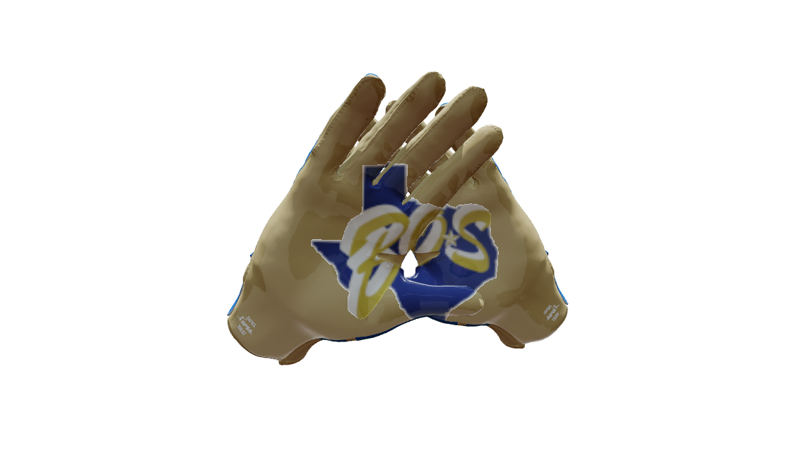 Custom Created Football Glove 207864