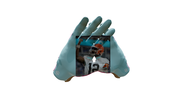 Custom Created Football Glove 992300