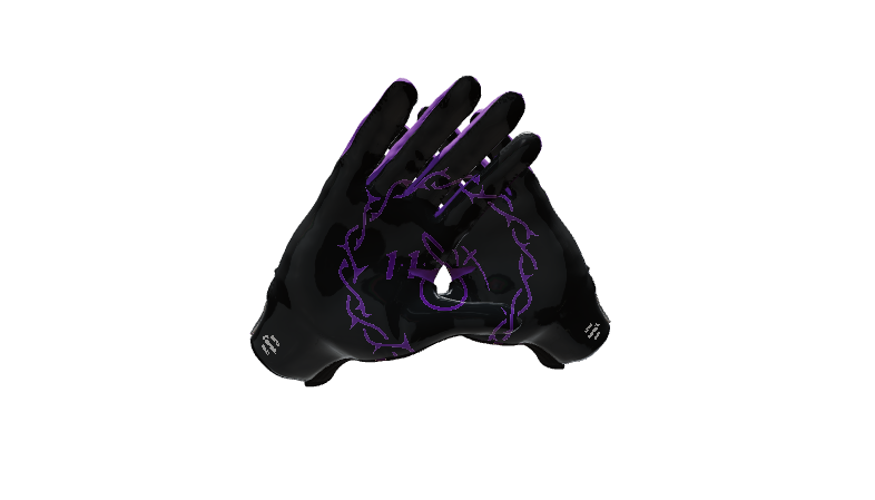 Custom Created Football Glove 663110