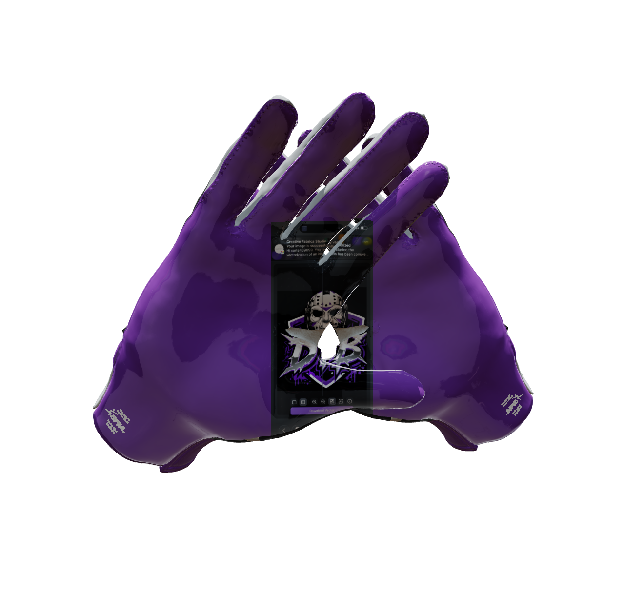 Custom Created Football Glove 643946