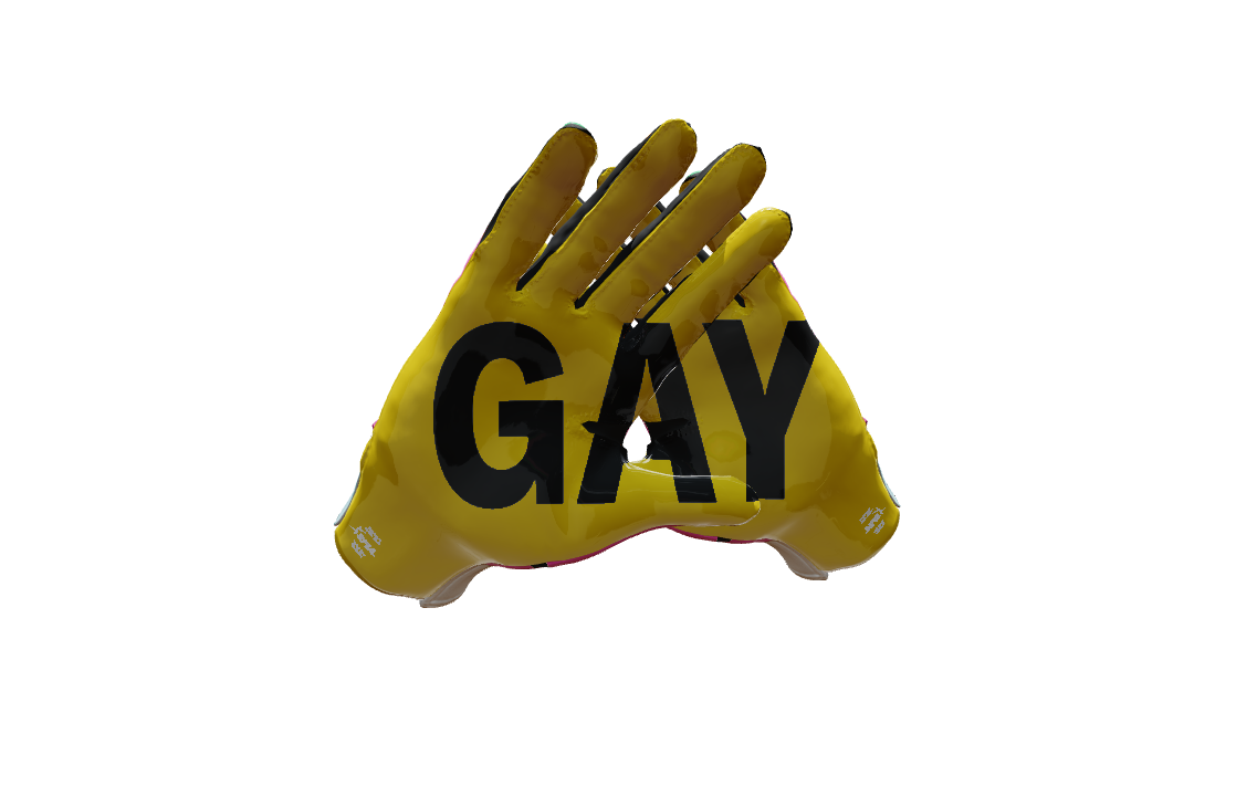 Custom Created Football Glove 341605