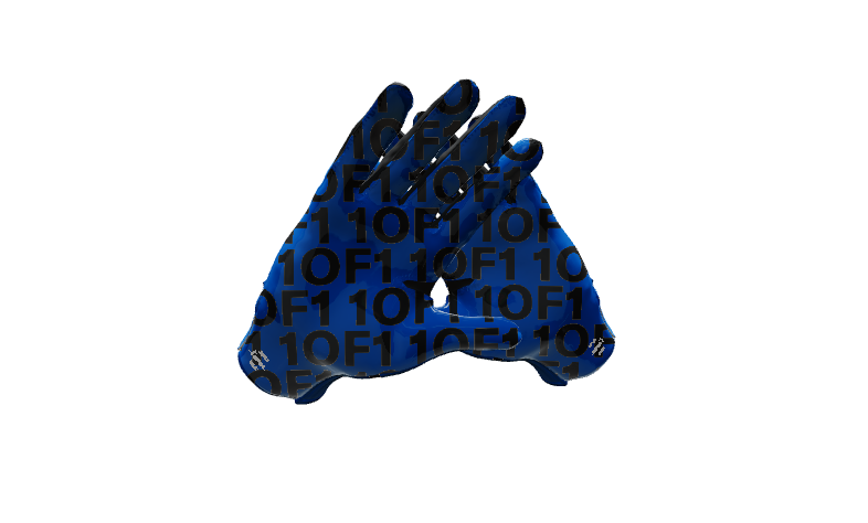 Custom Created Football Glove 607884