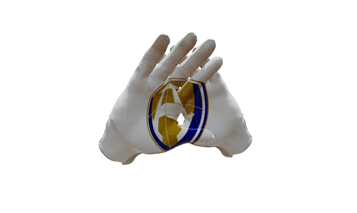 Custom Created Football Glove 782345