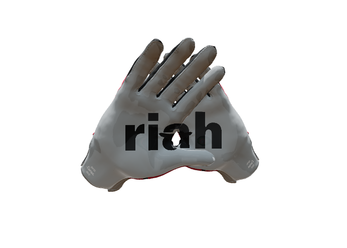 Custom Created Football Glove 496888
